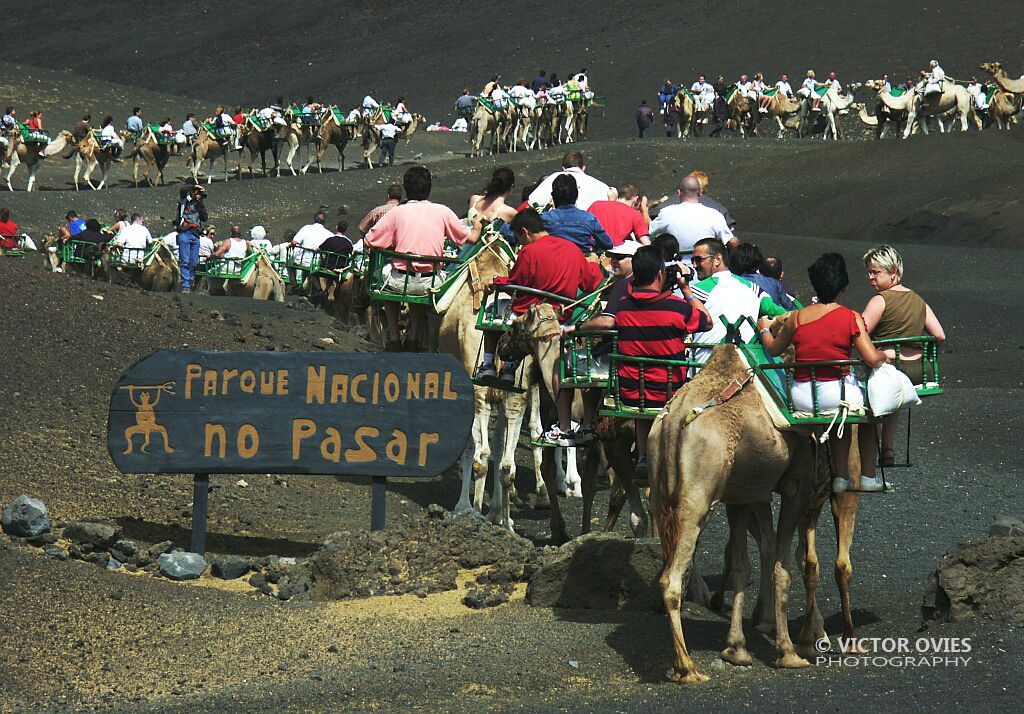 Turistas en Timanfaya